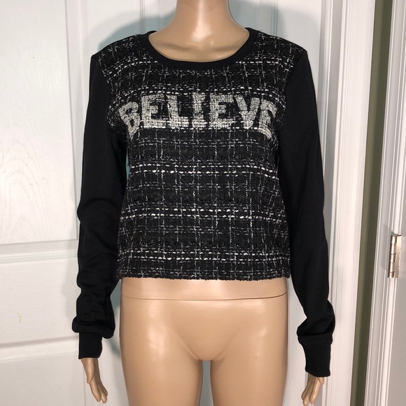 Seventeen Black Top. NWT. L - Picture 1 of 8